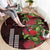 Hawaii Mele Kalikimaka Kakau Round Carpet I'iwi Bird on Ohia Lehua