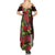 Hawaii Mele Kalikimaka Kakau Summer Maxi Dress I'iwi Bird on Ohia Lehua