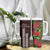 Hawaii Mele Kalikimaka Kakau Tumbler With Handle I'iwi Bird on Ohia Lehua