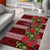 Hawaii Christmas Mele Kalikimaka Area Rug I'iwi Bird on Ohia Lehua