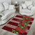 Hawaii Christmas Mele Kalikimaka Area Rug I'iwi Bird on Ohia Lehua