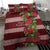 Hawaii Christmas Mele Kalikimaka Bedding Set I'iwi Bird on Ohia Lehua