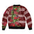 Hawaii Christmas Mele Kalikimaka Bomber Jacket I'iwi Bird on Ohia Lehua