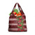 Hawaii Christmas Mele Kalikimaka Grocery Bag I'iwi Bird on Ohia Lehua