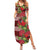 Hawaii Christmas Mele Kalikimaka Summer Maxi Dress I'iwi Bird on Ohia Lehua