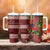 Hawaii Christmas Mele Kalikimaka Tumbler With Handle I'iwi Bird on Ohia Lehua