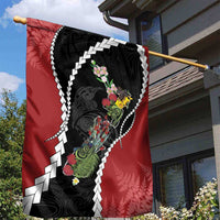 New Zealand Christmas Garden Flag Flora Map with Birds LT7 - Polynesian Pride