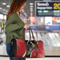 New Zealand Christmas Travel Bag Flora Map with Birds LT7 - Polynesian Pride
