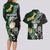 Custom South Africa Mix New Zealand Rugby 2023 Couples Matching Long Sleeve Bodycon Dress and Hawaiian Shirt World Cup Greatest Rivalry LT7 - Polynesian Pride