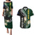 Custom South Africa Mix New Zealand Rugby 2023 Couples Matching Puletasi Dress and Hawaiian Shirt World Cup Greatest Rivalry LT7 Black Green - Polynesian Pride