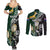 Custom South Africa Mix New Zealand Rugby 2023 Couples Matching Summer Maxi Dress and Long Sleeve Button Shirt World Cup Greatest Rivalry LT7 - Polynesian Pride