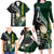 Custom South Africa Mix New Zealand Rugby 2023 Family Matching Long Sleeve Bodycon Dress and Hawaiian Shirt World Cup Greatest Rivalry LT7 - Polynesian Pride