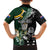 Custom South Africa Mix New Zealand Rugby 2023 Family Matching Off Shoulder Long Sleeve Dress and Hawaiian Shirt World Cup Greatest Rivalry LT7 - Polynesian Pride