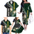 Custom South Africa Mix New Zealand Rugby 2023 Family Matching Off Shoulder Long Sleeve Dress and Hawaiian Shirt World Cup Greatest Rivalry LT7 - Polynesian Pride