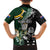 Custom South Africa Mix New Zealand Rugby 2023 Family Matching Short Sleeve Bodycon Dress and Hawaiian Shirt World Cup Greatest Rivalry LT7 - Polynesian Pride