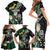 Custom South Africa Mix New Zealand Rugby 2023 Family Matching Short Sleeve Bodycon Dress and Hawaiian Shirt World Cup Greatest Rivalry LT7 - Polynesian Pride