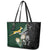 Custom South Africa Mix New Zealand Rugby 2023 Leather Tote Bag World Cup Greatest Rivalry LT7 - Polynesian Pride