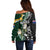 Custom South Africa Mix New Zealand Rugby 2023 Off Shoulder Sweater World Cup Greatest Rivalry LT7 - Polynesian Pride