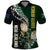 Custom South Africa Mix New Zealand Rugby 2023 Polo Shirt World Cup Greatest Rivalry LT7 Black Green - Polynesian Pride