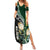 Custom South Africa Mix New Zealand Rugby 2023 Summer Maxi Dress World Cup Greatest Rivalry LT7 Women Black Green - Polynesian Pride