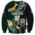 Custom South Africa Mix New Zealand Rugby 2023 Sweatshirt World Cup Greatest Rivalry LT7 - Polynesian Pride