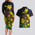 New Caledonia Kanaky Personalized Couples Matching Long Sleeve Bodycon Dress and Hawaiian Shirt Fleche Faitiere - Plumeria