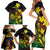 New Caledonia Kanaky Personalized Family Matching Short Sleeve Bodycon Dress and Hawaiian Shirt Fleche Faitiere - Plumeria