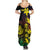 New Caledonia Kanaky Personalized Family Matching Summer Maxi Dress and Hawaiian Shirt Fleche Faitiere - Plumeria