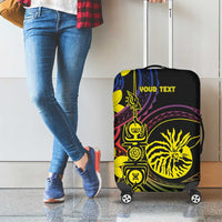 New Caledonia Kanaky Personalized Luggage Cover Fleche Faitiere - Plumeria LT7 - Polynesian Pride