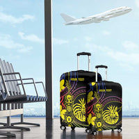 New Caledonia Kanaky Personalized Luggage Cover Fleche Faitiere - Plumeria LT7 - Polynesian Pride