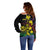 New Caledonia Kanaky Personalized Off Shoulder Sweater Fleche Faitiere - Plumeria