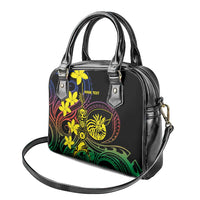 New Caledonia Kanaky Personalized Shoulder Handbag Fleche Faitiere - Plumeria LT7 - Polynesian Pride