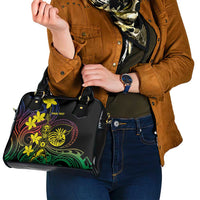 New Caledonia Kanaky Personalized Shoulder Handbag Fleche Faitiere - Plumeria LT7 - Polynesian Pride