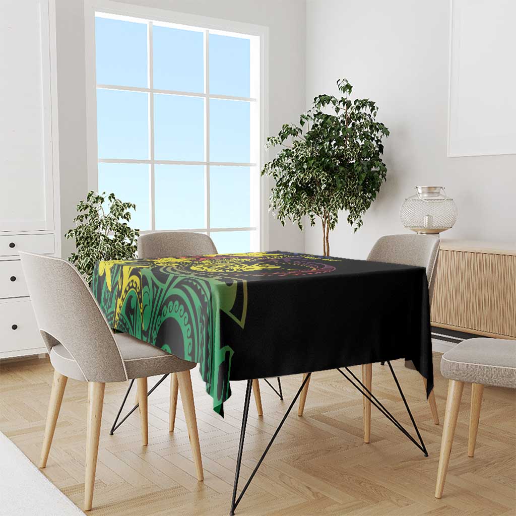 New Caledonia Kanaky Personalized Tablecloth Fleche Faitiere - Plumeria LT7 - Polynesian Pride