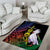 New Caledonia Kanaky Personalized Area Rug Fleche Faitiere Mix Kagu