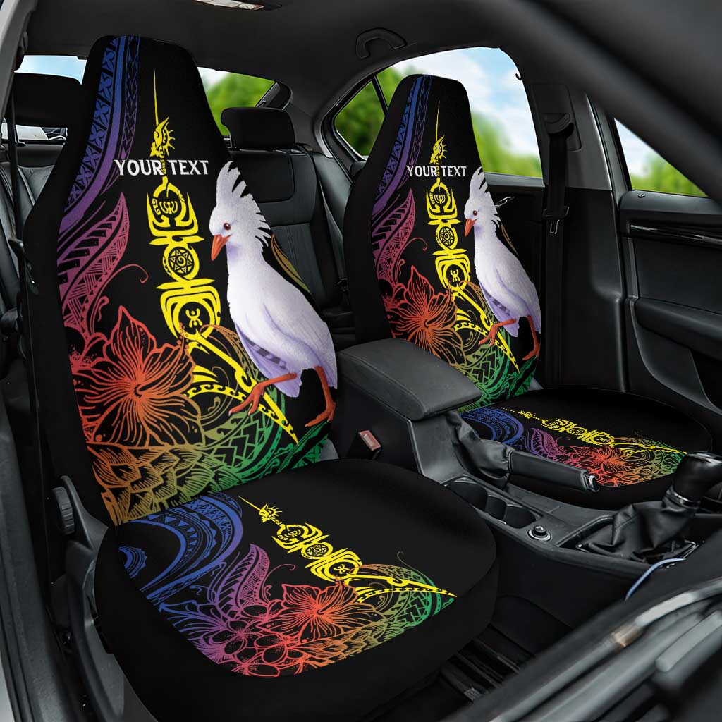 New Caledonia Kanaky Personalized Car Seat Cover Fleche Faitiere Mix Kagu LT7 One Size Colorful - Polynesian Pride