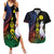 New Caledonia Kanaky Personalized Couples Matching Summer Maxi Dress and Hawaiian Shirt Fleche Faitiere Mix Kagu