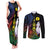 New Caledonia Kanaky Personalized Couples Matching Tank Maxi Dress and Long Sleeve Button Shirt Fleche Faitiere Mix Kagu