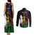 New Caledonia Kanaky Personalized Couples Matching Tank Maxi Dress and Long Sleeve Button Shirt Fleche Faitiere Mix Kagu