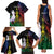 New Caledonia Kanaky Personalized Family Matching Tank Maxi Dress and Hawaiian Shirt Fleche Faitiere Mix Kagu