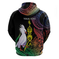 New Caledonia Kanaky Personalized Hoodie Fleche Faitiere Mix Kagu LT7 - Polynesian Pride