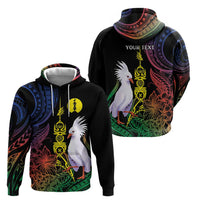 New Caledonia Kanaky Personalized Hoodie Fleche Faitiere Mix Kagu LT7 - Polynesian Pride