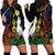 New Caledonia Kanaky Personalized Hoodie Dress Fleche Faitiere Mix Kagu