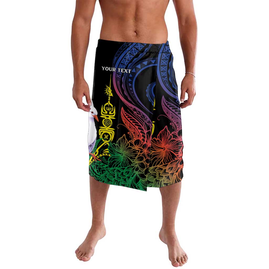 New Caledonia Kanaky Personalized Lavalava Fleche Faitiere Mix Kagu LT7 Colorful - Polynesian Pride