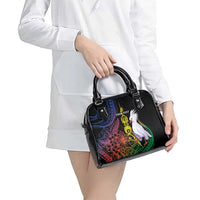 New Caledonia Kanaky Personalized Shoulder Handbag Fleche Faitiere Mix Kagu LT7 - Polynesian Pride