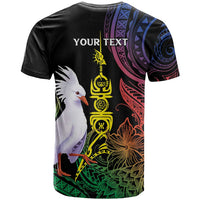 New Caledonia Kanaky Personalized T Shirt Fleche Faitiere Mix Kagu LT7 - Polynesian Pride