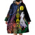 New Caledonia Kanaky Personalized Wearable Blanket Hoodie Fleche Faitiere Mix Kagu