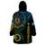 Personalised Vanuatu Wearable Blanket Hoodie Turtle Chest Tattoo Flag Color - Sanma LT7 - Polynesian Pride