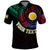 Custom Vanuatu Polo Shirt Turtle Chest Tattoo Flag Color Shefa LT7 Black - Polynesian Pride