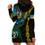 Personalised Vanuatu Hoodie Dress Turtle Chest Tattoo Flag Color - Torba LT7 - Polynesian Pride